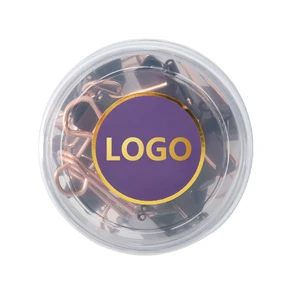 Gold Color DIY Office Stationery Large Metal Square Spring 2.8cm Long Tail Binder Clip Popular Pins for School and Office Use