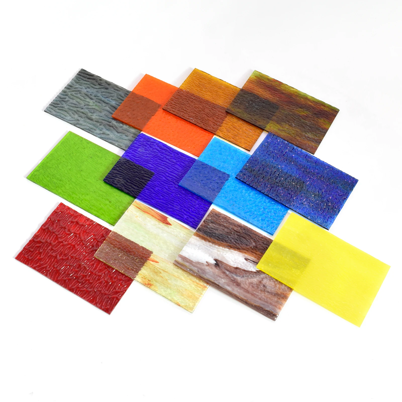 OS1 12 листов 4x6 дюймов в упаковке витражные листы Тиффани аксессуар разноцветные с изображением