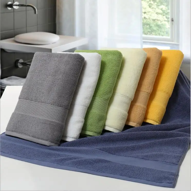 Wholesale Custom 70*140Cm Towel Cotton Soft Luxury Hotel Grey And