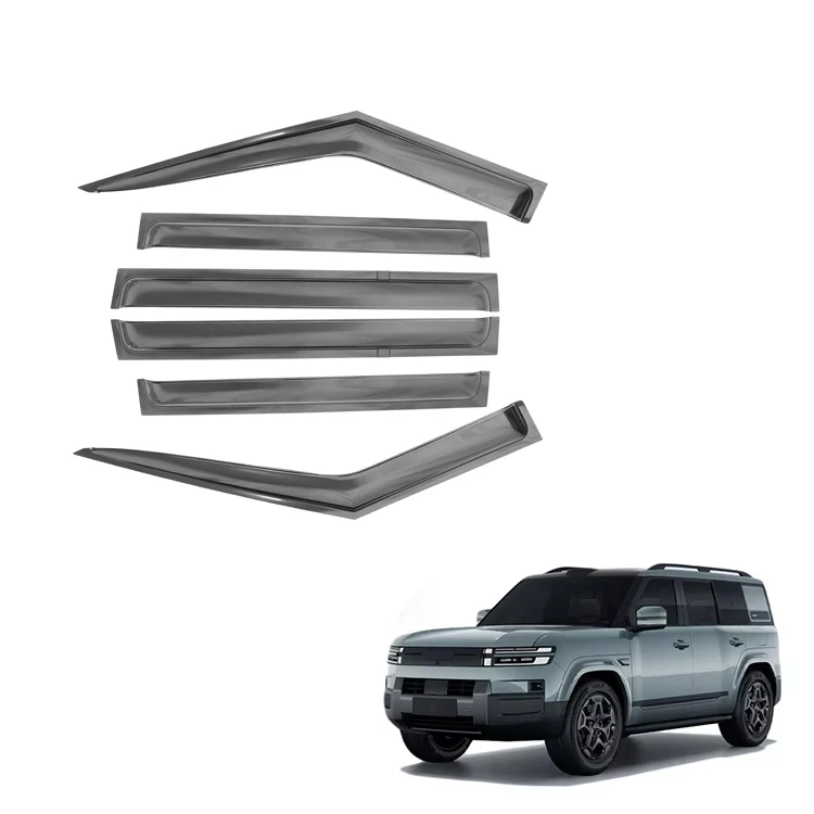 Visor Tingkap Maremlyn untuk BYD Leopard 7 Ti 7 Titanium 7, 4 Keping / 6 Keping Pengalih Arah, Visor Pintu Akrilik, Aksesori Luaran Kereta EV