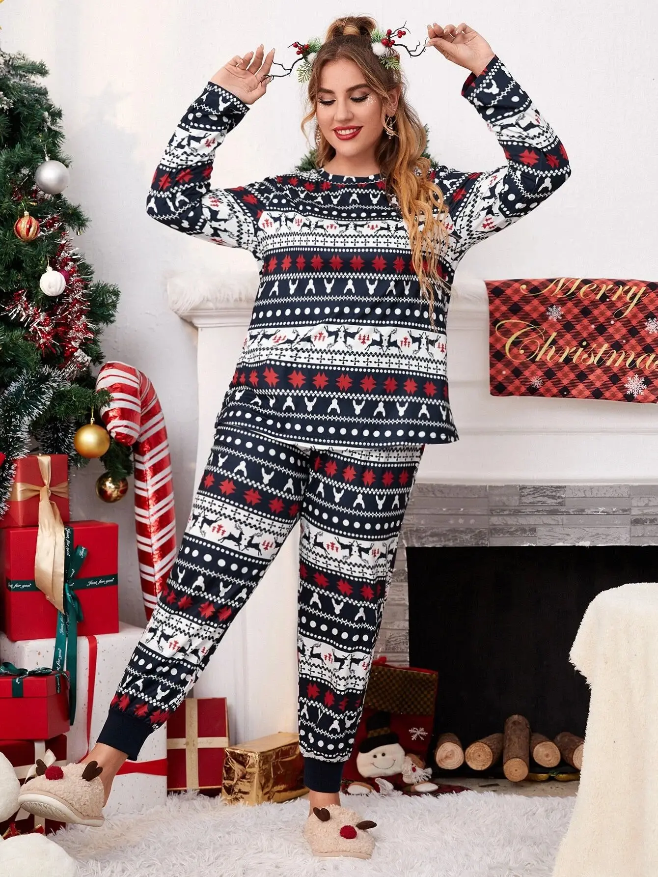 Plus Size Christmas Loungewear Cozy Stylish Pajamas