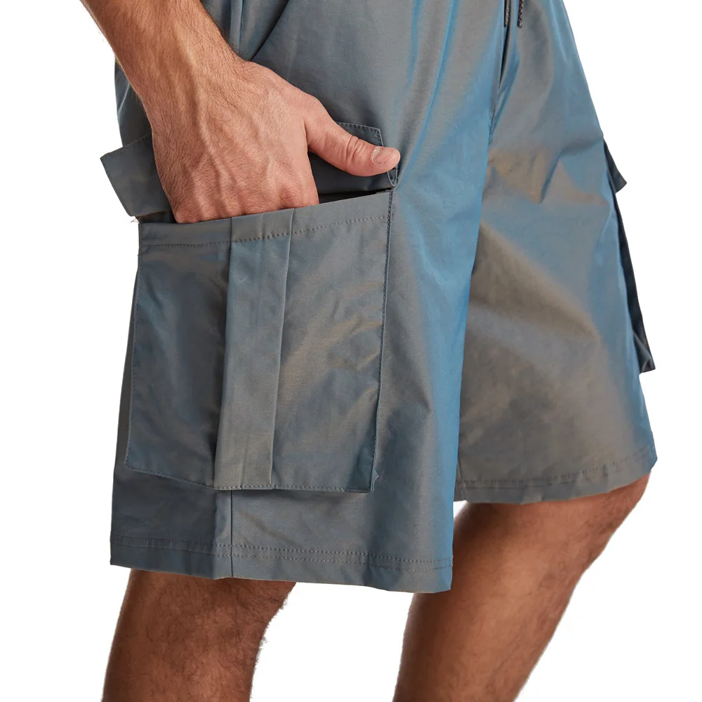 2023 Summer Fashion Men's Short Pants High Quality Custom Polyester 6 Pockets Cargo Shorts Waterproof Gym Sports Shorts624_voghion.com