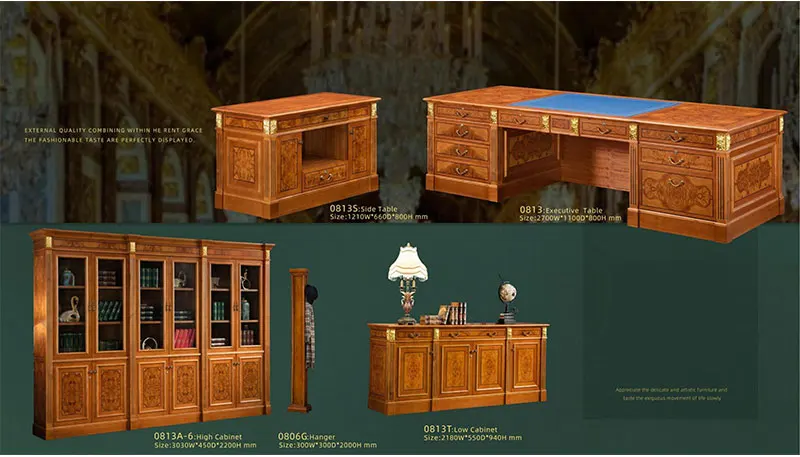 Designer High-end Quality Executive Classic Elegant Office Space Furniture Luxury Office Furniture