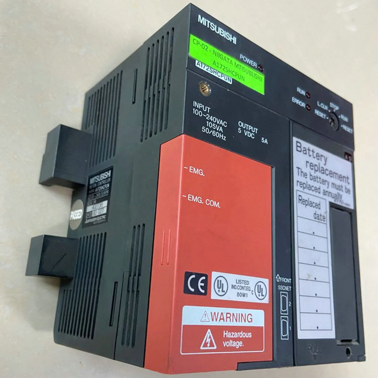 A171scpu-s3运动控制器plc三菱新泻注塑机md650s3 A1sx40 A1sx42 A1sy50 - Buy A172shcpun  Plc,Niigata Injection Molding Machine,Mitsubishi Motion Controller Product  on Alibaba.com