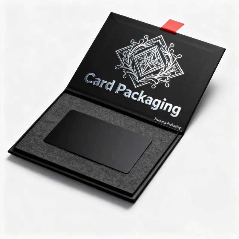 Hot Sale VIP Credit Card Packaging Gift Box Biodegradable Gift Box for NFC Credit Card Wholesale Soy Ink Business Card Boxes