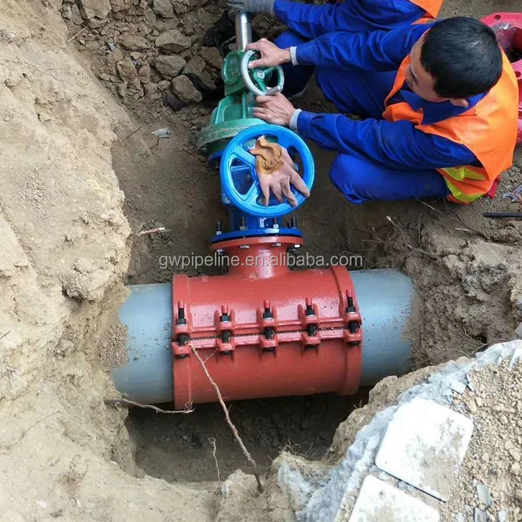 High Quality Ductile Iron Tapping Saddle For Di Pe Pvc Pipe Buy