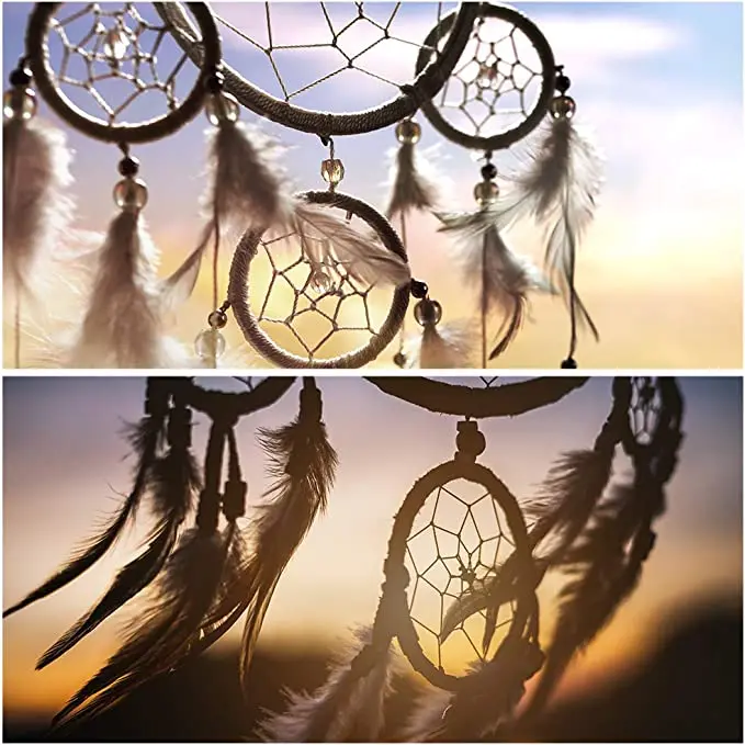 Anneaux En Bois De Bambou Pour DIY - Lot De 12, Diamètre 10 Cm - Pour Attrape-rêves, Couronnes, Macramé, Décoration Murale