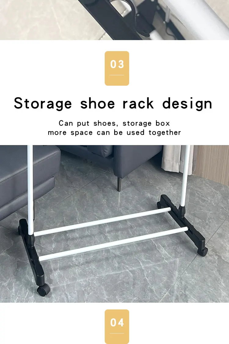 Home Folding Laundry Stand Metal Collapsible Cloth Drying Rack Stand ...
