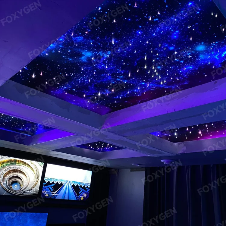 Led Fiber Optic Ceiling Decoration Materials Starlight Panels Kit 16W RGBW LED Fiber Optic for Ceiling Tiles Stretch Ceiling supplier