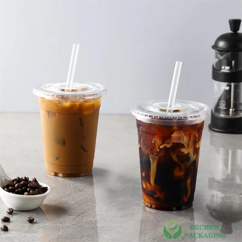 U Shape Cup Small Cup Disposable Plastic Juice Cup Take Away