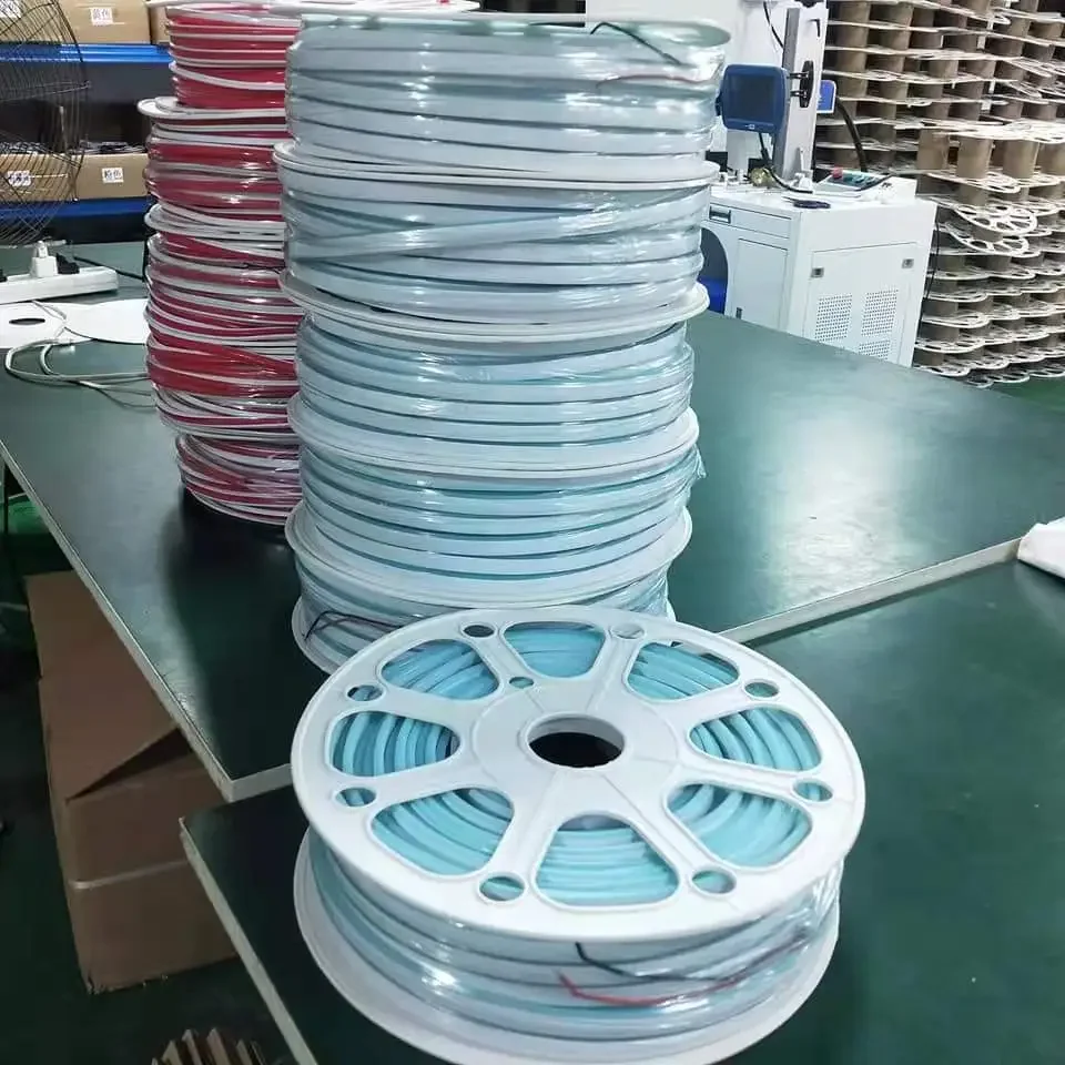 Warm White Neon Strip Light 5m/roll Dc12v Smd2835 Leds Waterproof Ip67