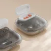 4 compartments transparent gray
