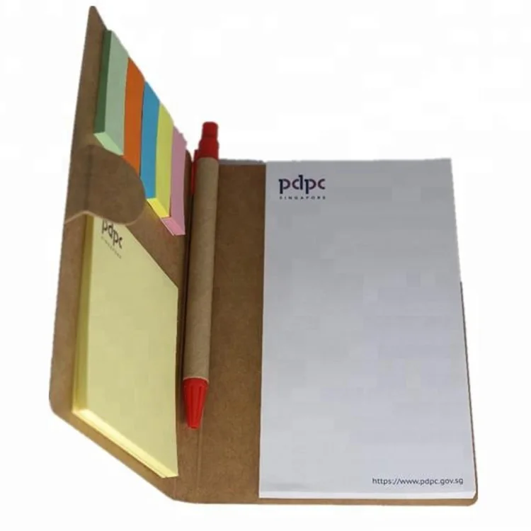 Модный Индивидуальный дизайн рекламный липкий блокнот для записей с пользовательским логотипом