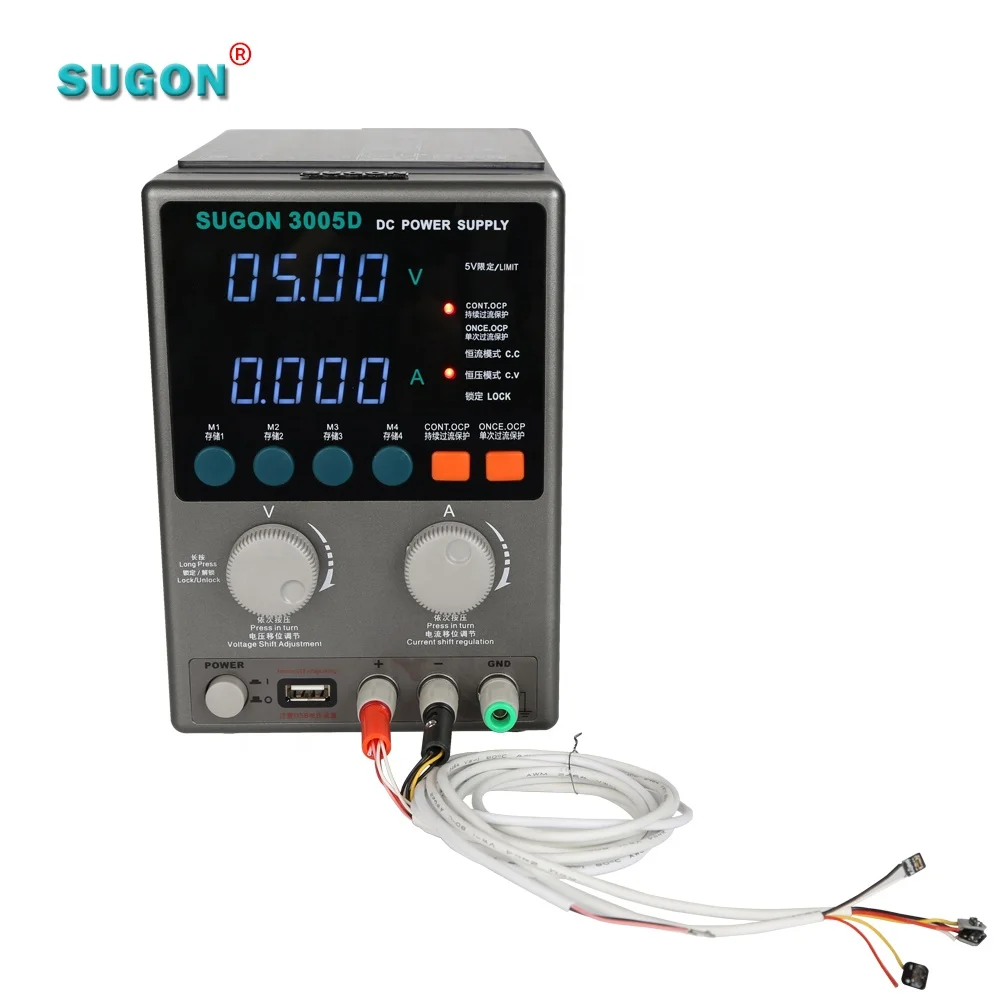 Power Supply 24Vdc SUGON 3005D Switch Mode Variable Power Supply Regulated Dc Power Supply For Phone Laptop PCB Repair