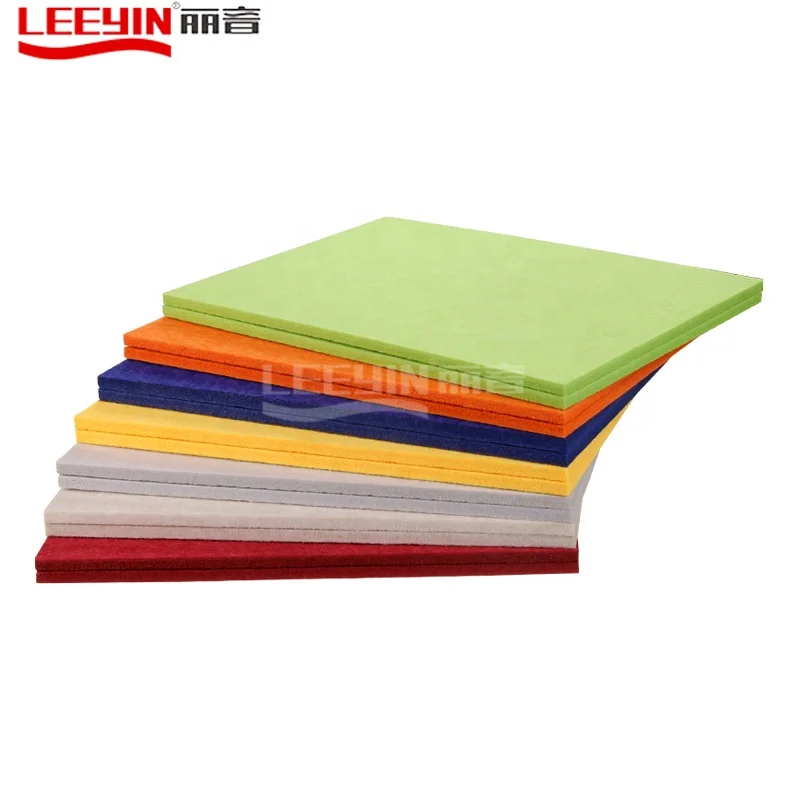 Eco-friendly Sound Absorbing Polyester Fiber Panel PET Acoustic Wall for Cinema Hotel Auditorium