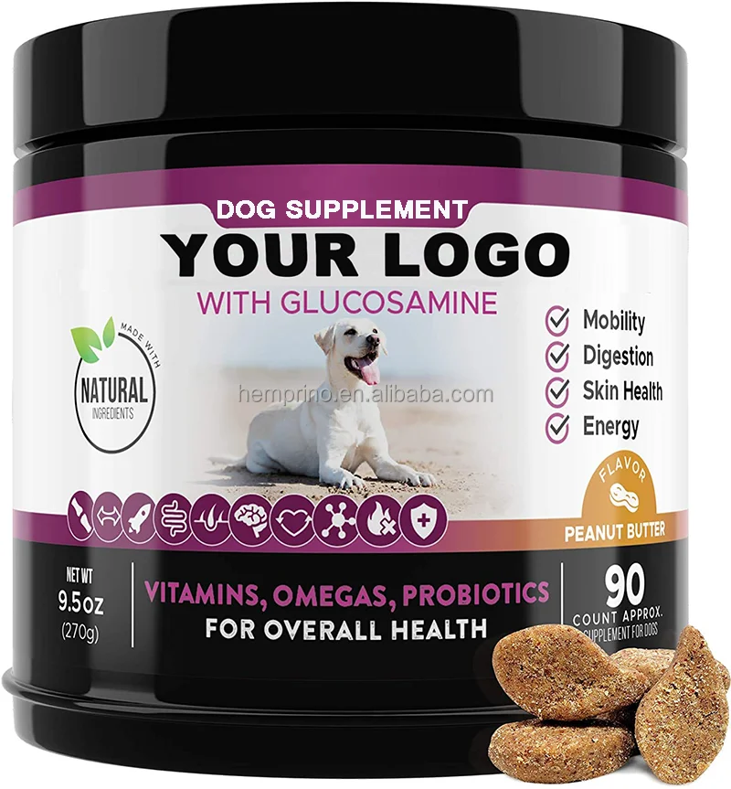 10 In 1 Dog Multivitamin Chews with Glucosamine And Probiotics Omega Fish Oil Hip Joint Pet Supplement