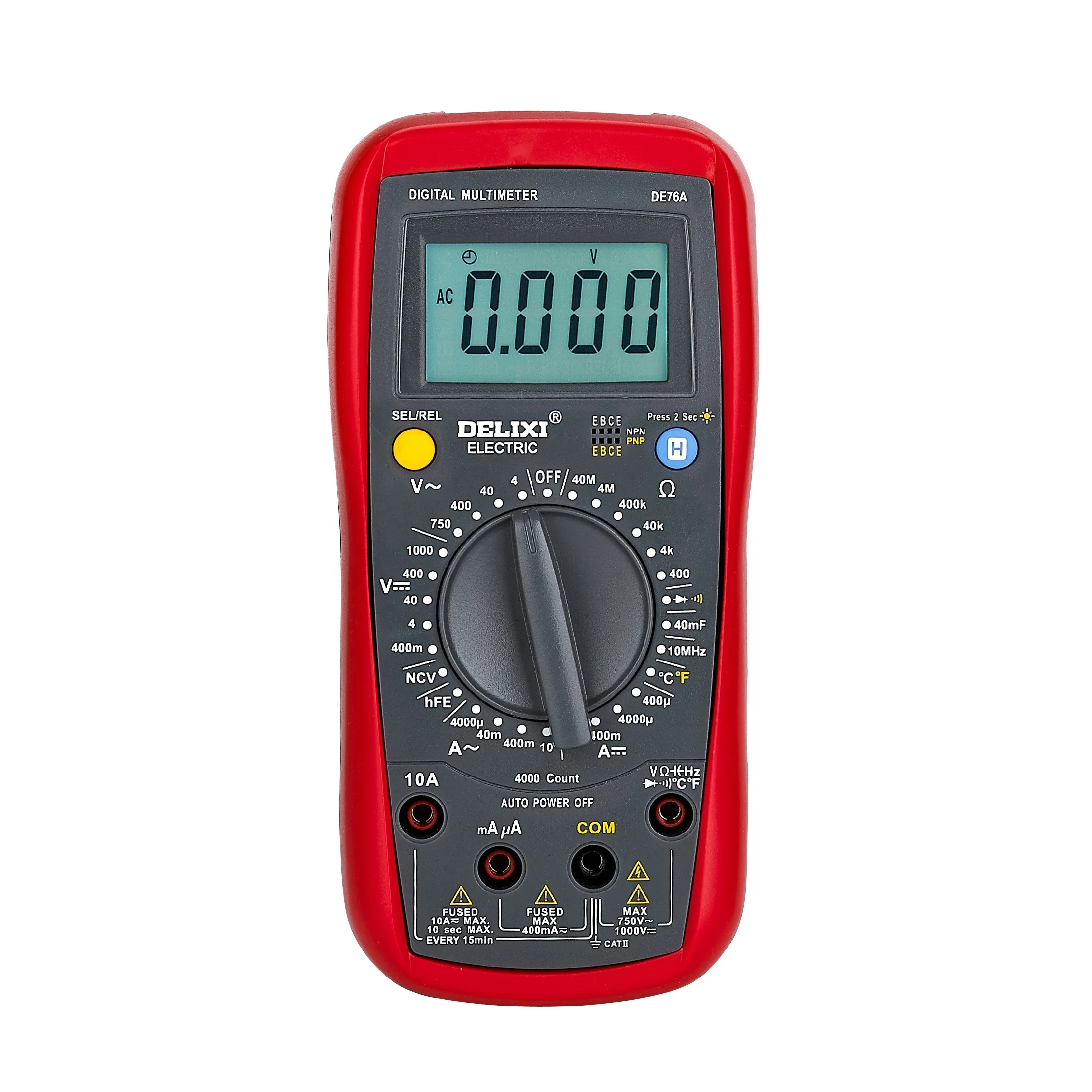 Handheld Automatic Range Digital Multimeter Voltage Measurement Input Impedance Current AVO Universal Multimeter