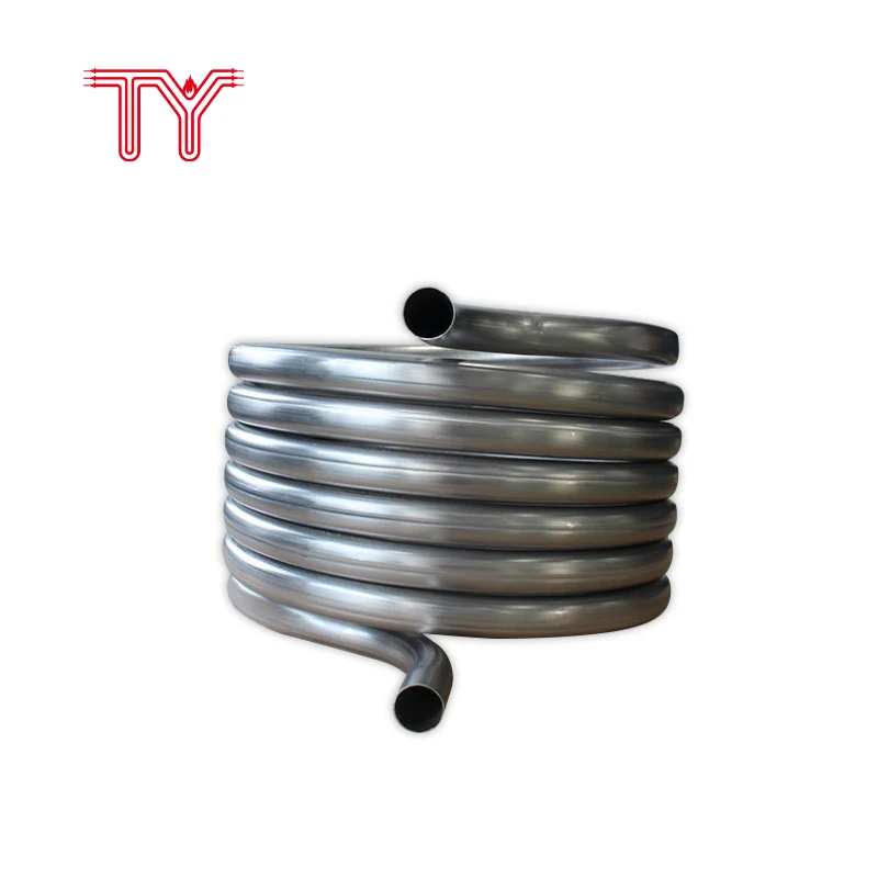 Titanium immersed coil type heat exchanger, View shell and tube heat