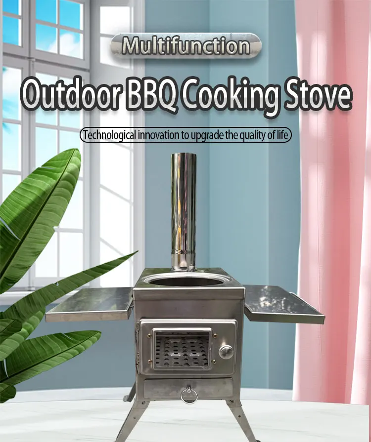 Ortabl Camp Cook Stove Backpack Wood Cooking Titanium Bio Fireplace