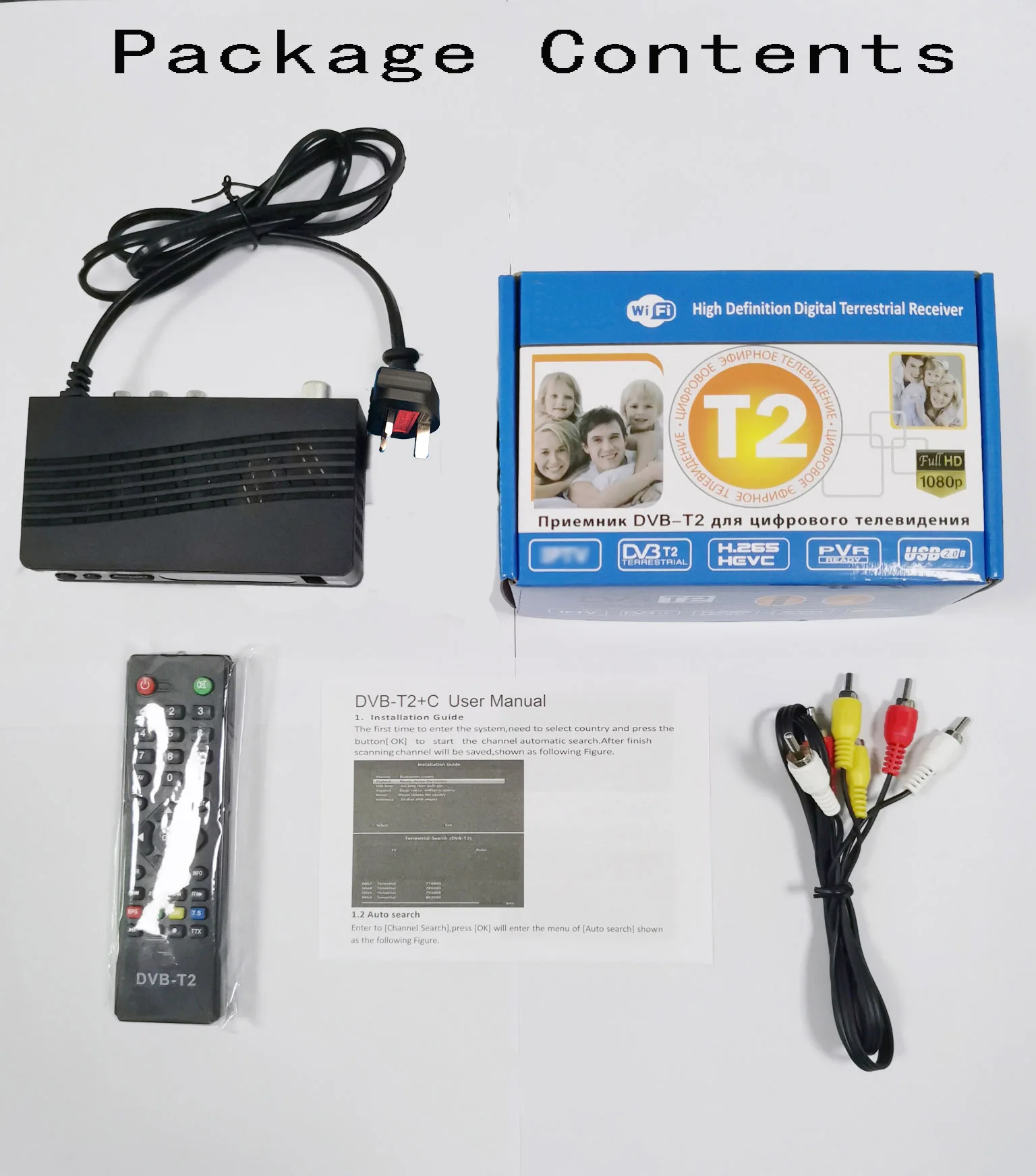 DVB-T2/DVB-T Set-top Box Indonesia MPG4 STB H.264 Decoder Digital TV Tuner TDT Receptor HD 1080P Wifi Receiver FTA Set Top Box