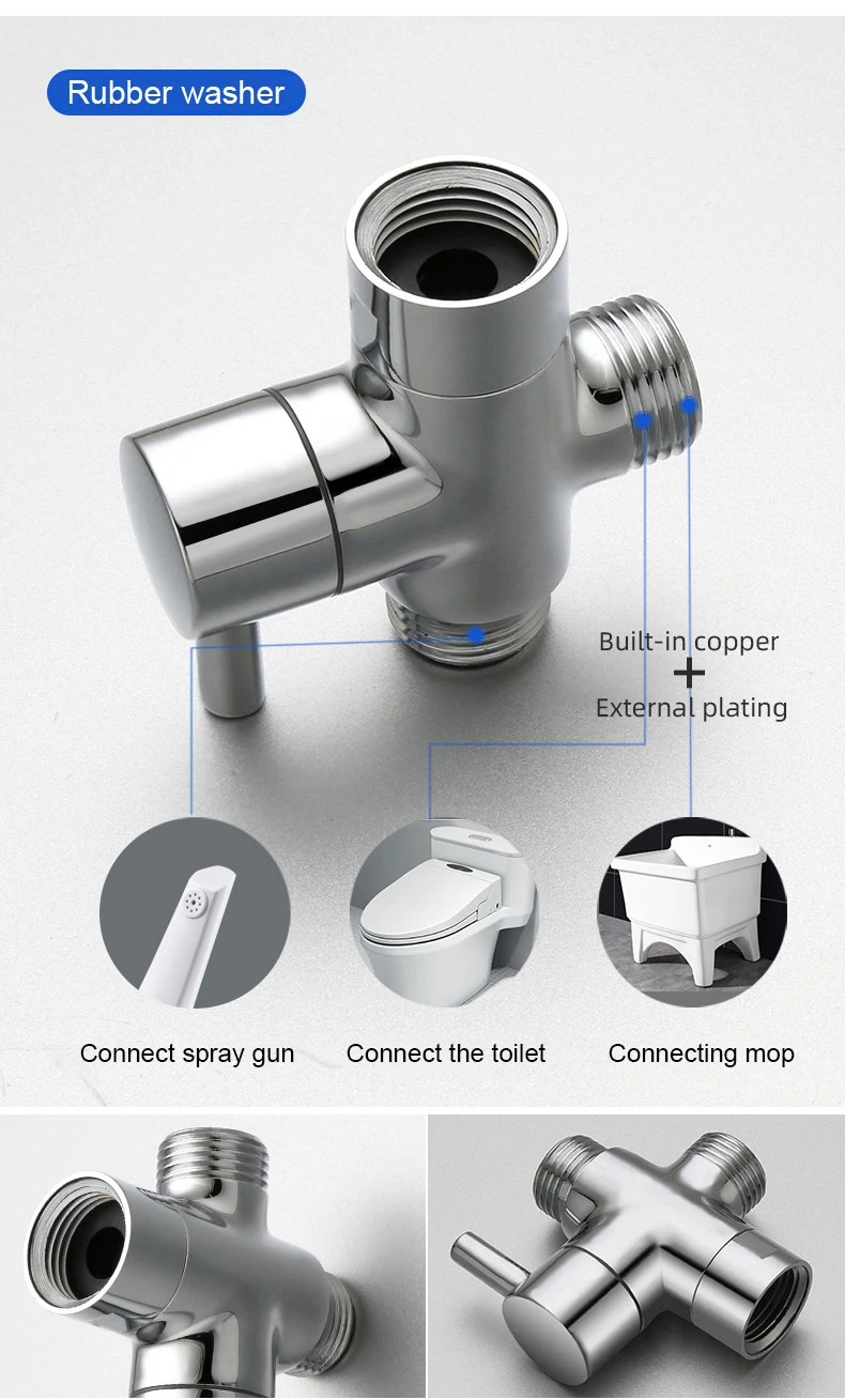 Custom White Color ABS Plastic Handheld Bidet Sprayer For Toilet Seat, High Quality Toilet Washing Bidet Shower supplier