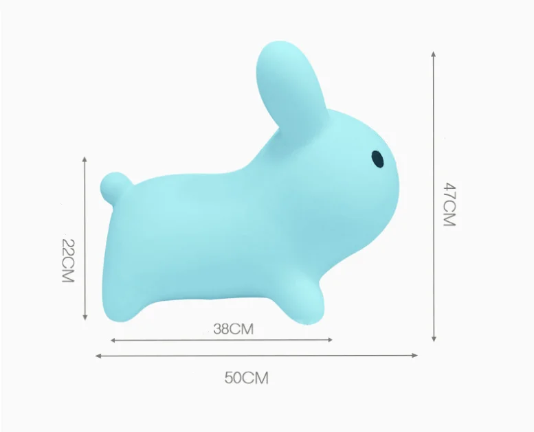 Adorable  Inflatable  Bounce Mif -Rabbit Hopper for Toddlers  Bouncy Animals Hopping Toy for Kids