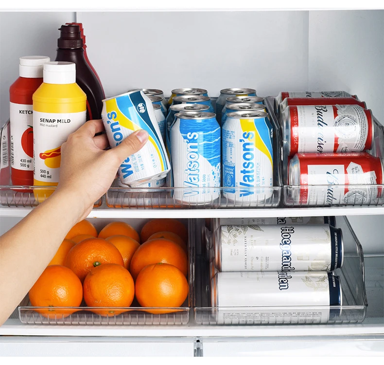 Clear Plastic Pantry Organizer Canned Food Soda Can Organizer Fridge Drink  Holder Storage Box For Refrigerator - Buy Clear Plastic Pantry Organizer  Canned Food Soda Can Organizer Fridge Drink Holder Storage Box