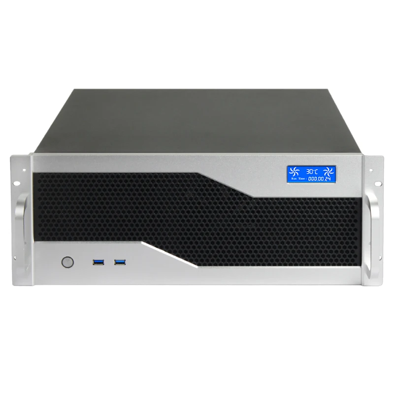 Black 4U Short Case Server Chassis Rack-Mounted Industry Case with Hot Swap Power for Great Wall Ready Stock