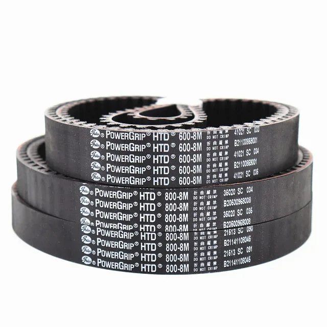OEM Customized HTS Series 2000-8M 2400-8M Synchronous Rubber Timing Belts Support Construction Transmission Belts Conveyer Belts