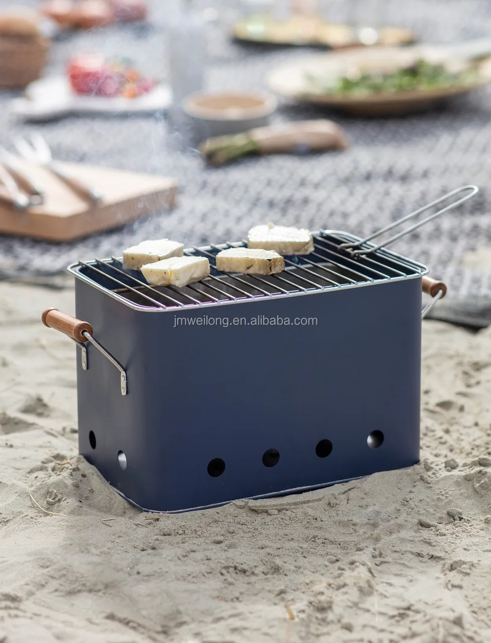 Portable Bbq Bucket Charcoal Grill Bucket Outdoor Coal Stove For Cooking Barbecue Charcoal Grill