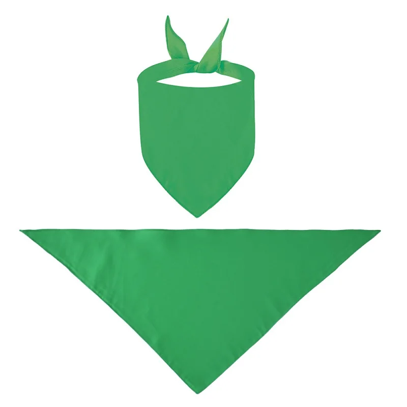 Custom Print Logo Blank Dog Bandanas Solid Color White Triangle Scarf