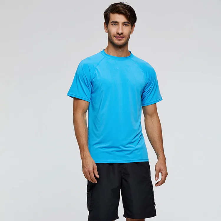 Wholesale Solid Color Rash Guard Surf Shirt Designs Custom Logo Swim Rash Guard Shirts for Men