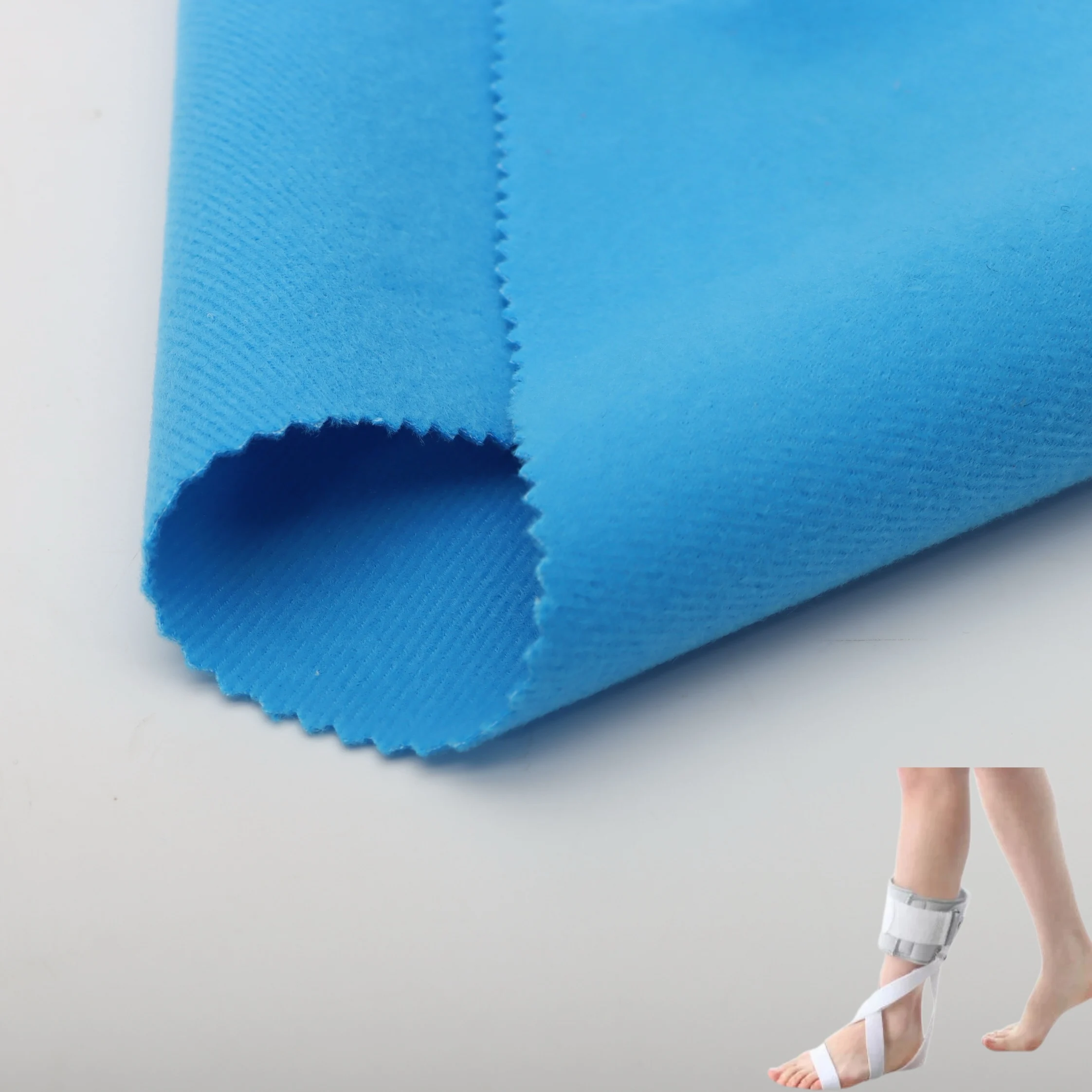 Anpassbarer Polyester-Mesh-laminierter Samtstoff, geeignet für Bekleidungsstoff/Sport-Schutzausrüstung/Atmungs-Armbandstoff