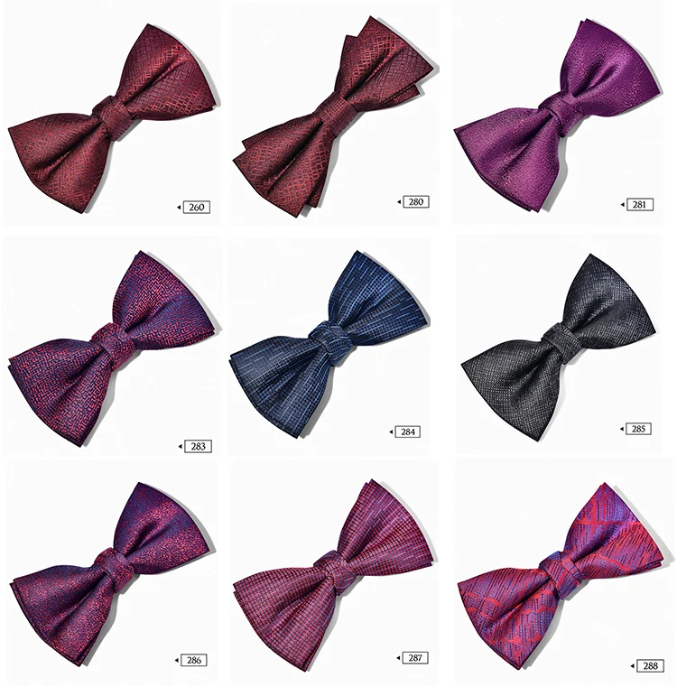 
Wholesale Men Bowtie Necktie Handkerchief Clip Set Gift Box Custom Bulk Bow Tie for Wedding 