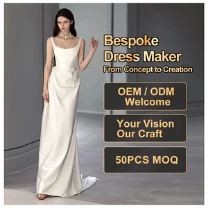 Custom White Dresses for Women Elegant Satin Light Floor Length Wedding Luxury Dresses Empire Waistline Formal Modest Gowns