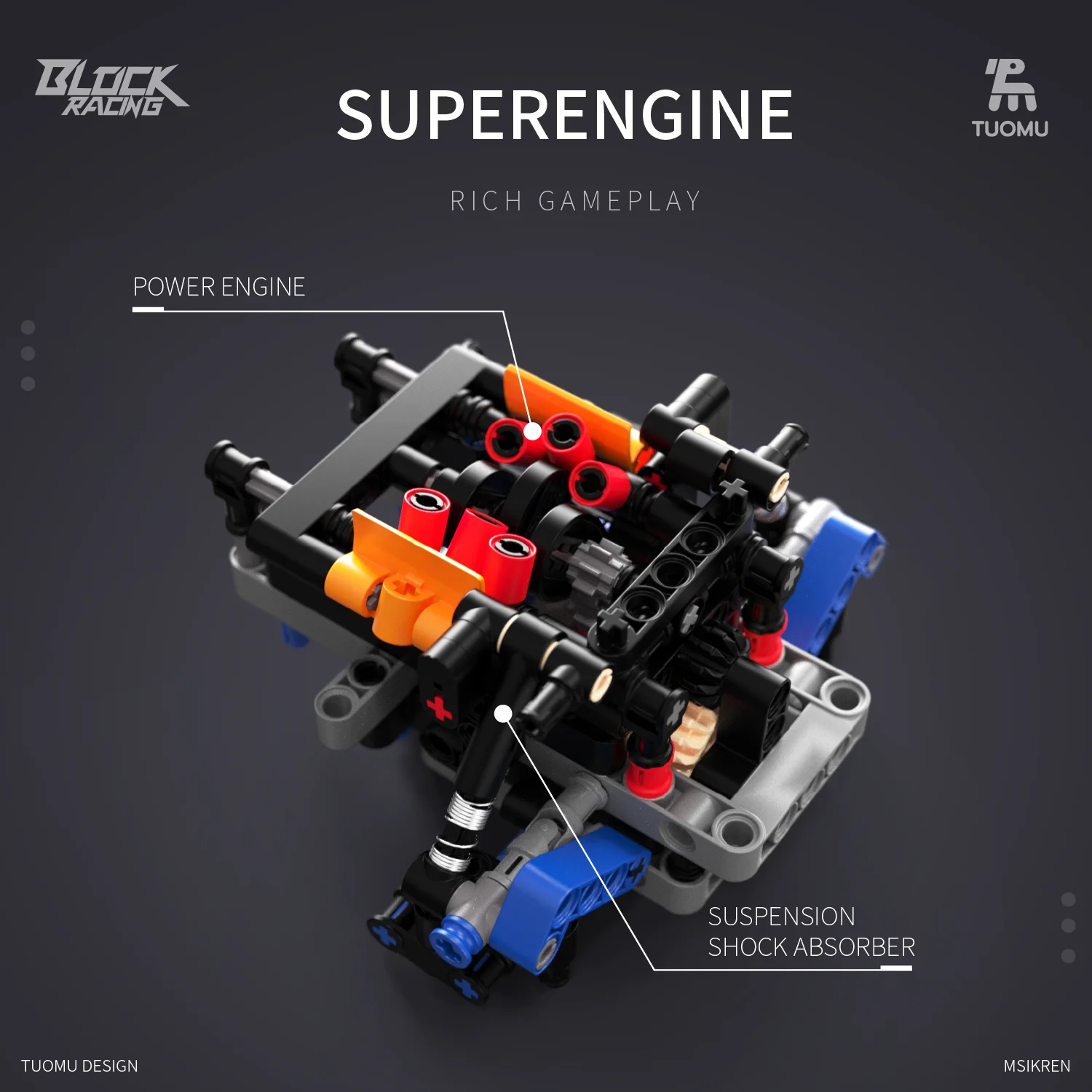 New Technic 1:14 Apollo EVO Sports Car Model DIY Assembly