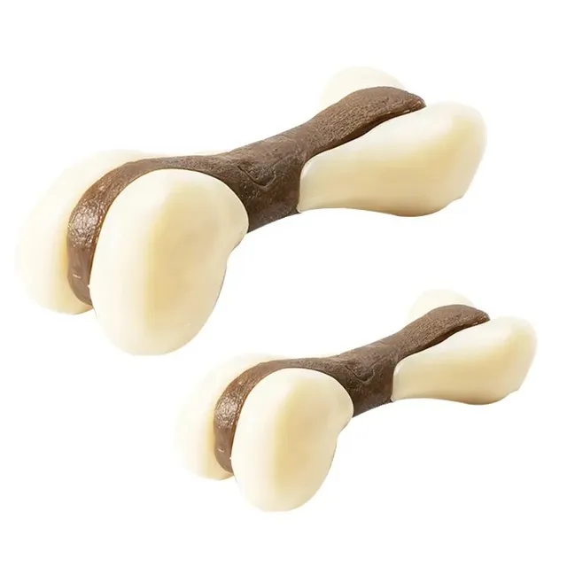 Uniperor Grind Teeth Freshen Breath Nylon Cowhide Material Beef Flavor Durable Dog Chew Toy Bone