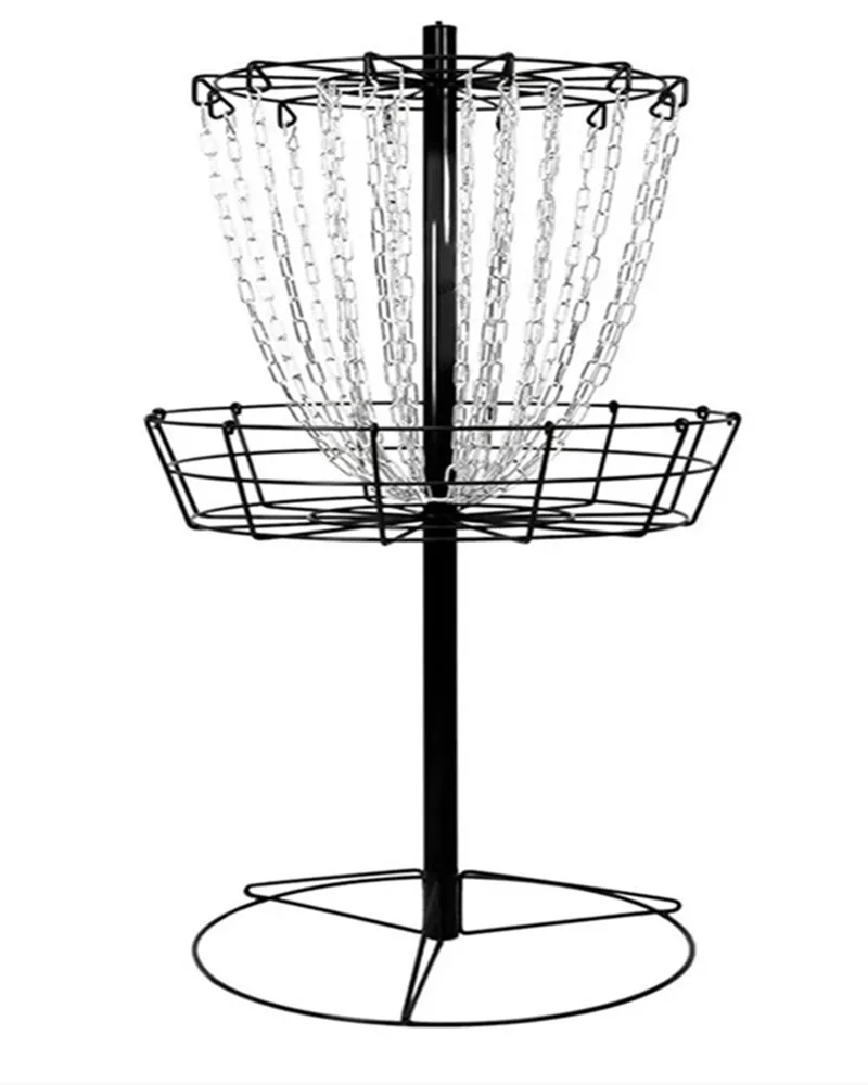 GB001 хит продаж Стильные черные отверстие Pro 24 цепи диск Гольф Корзина с транзитной