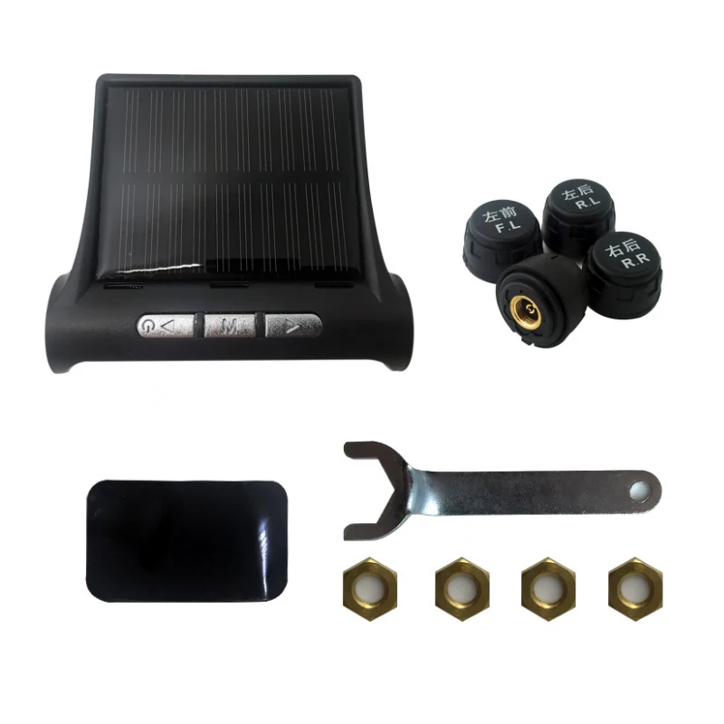 Em Sigaret Monitor 0-100 Akozon Auto Tpms Aansteker Voor Rv Auto Tpms Bandenspanningscontrolesysteem Sigarettenaansteker Met 4 Externe Sensoren