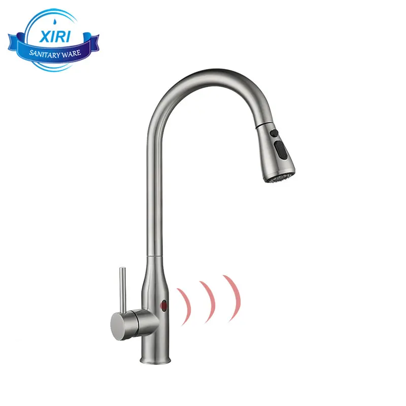 Stainless Steel Auto Touch Control Kitchen Faucets Smart Sensor Kitchen