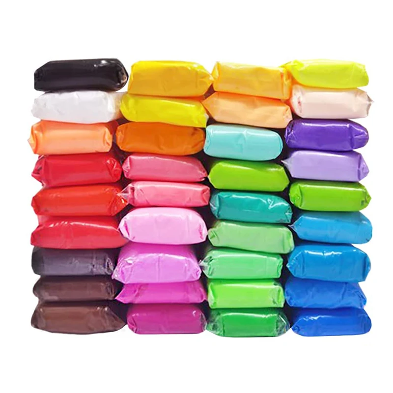 36 Colors Super Ultra Light Air Dry Modeling Clay With Tools for Kids DIY Crafts Creative