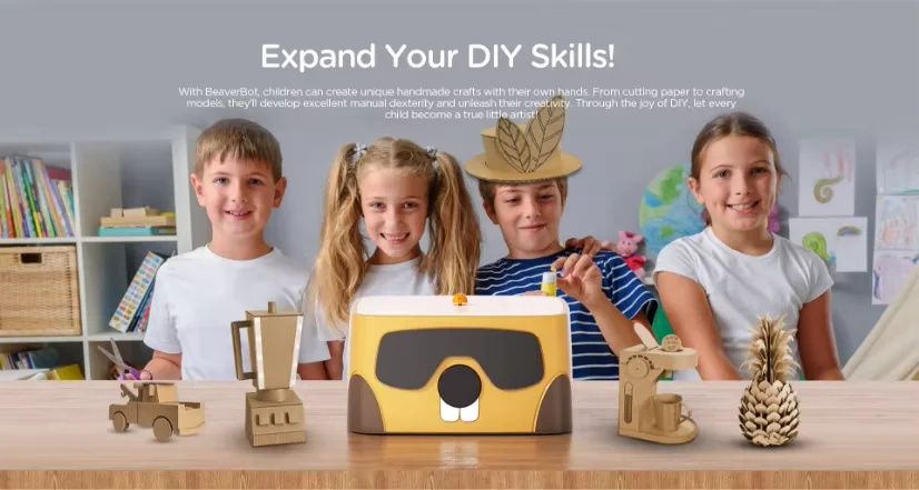 Beaverbot Invention BeaverBot C1 Cardboard Cutter - Safe DIY Laser Engraving Machine for ...