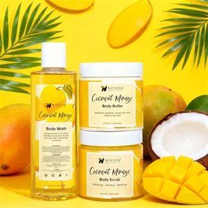 NOYEON LOW MOQ Drop Shipping Coconut Mango Sugar Body and Face Scrub with Great Price Private Label Skincare Set