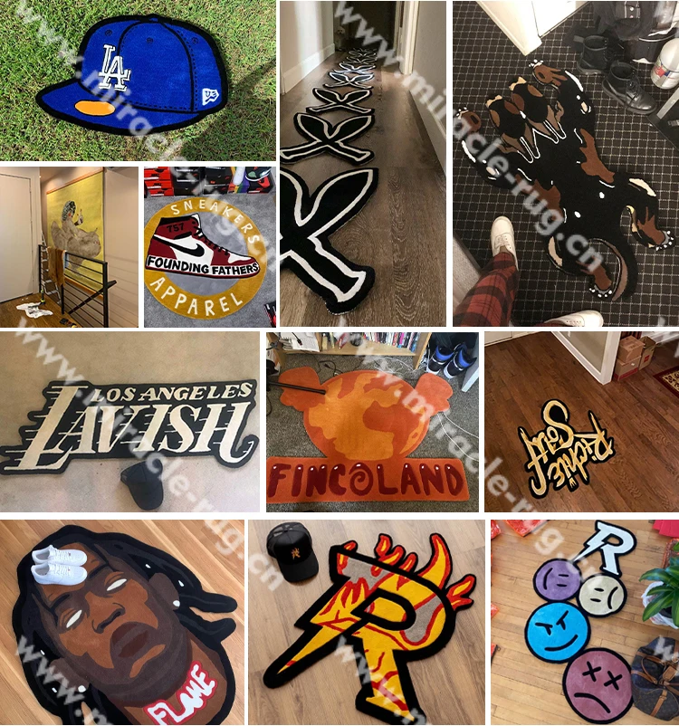 Anime Design Character 3d Cute Logo Handmade Modern Designer Custom Rug ...