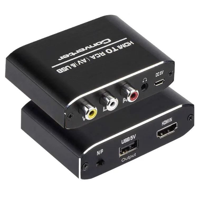 Mini HDMI to AV RCA Composite Converter Audio Video CVBS Converter Full HD 1080P for Fire TV Stick Chomecast