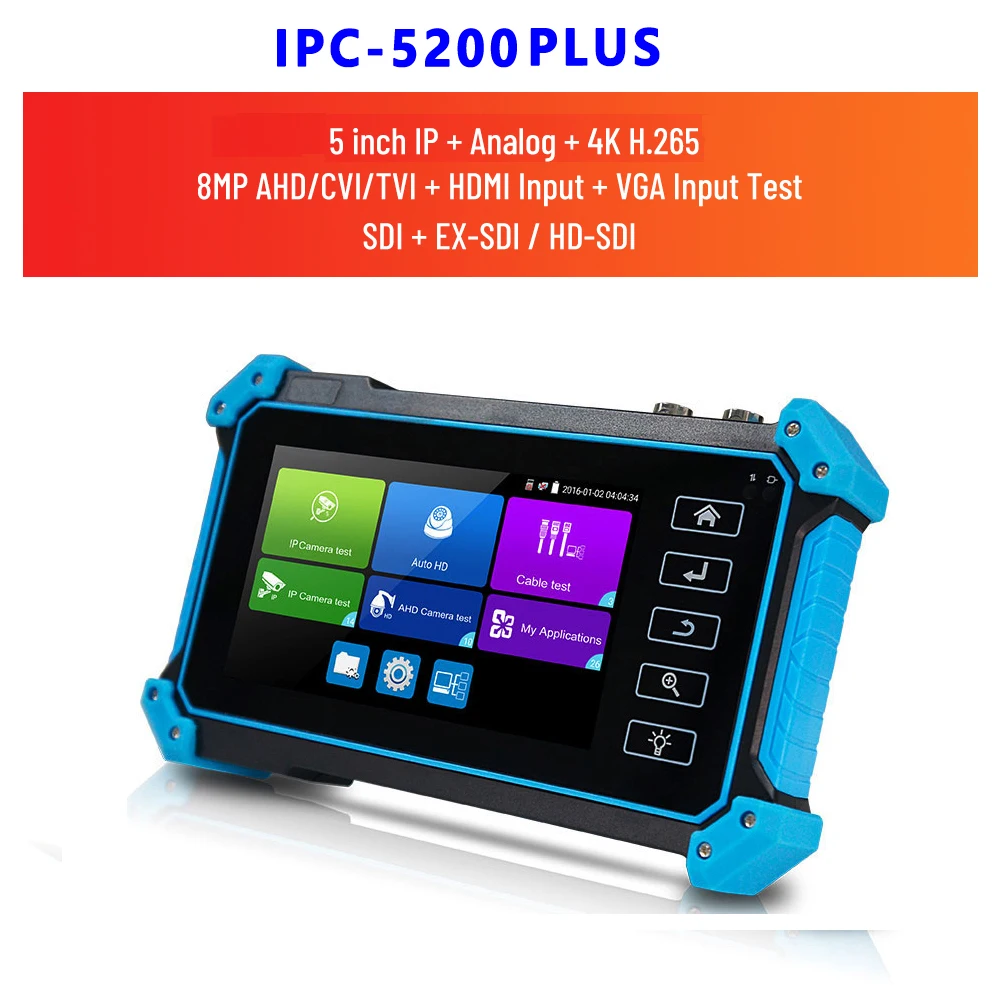 Cctv Tester Ipc 5200c Plus Iptv Test Network Cable Ip Camera Tester 4k ...