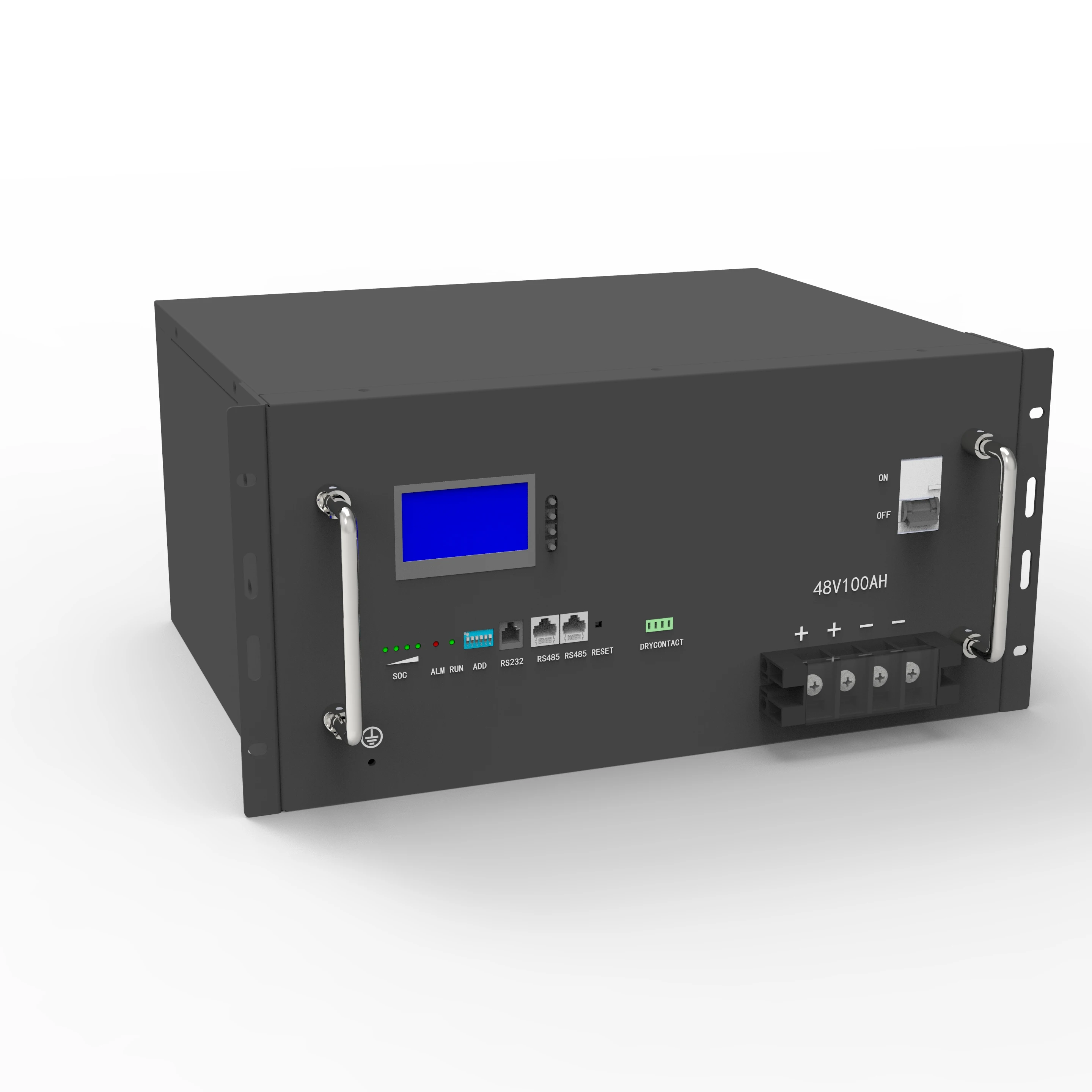 RS485 communication monitor  Li ion Lithium 48V 300AH Lifepo4 Solar Teleocm Battery Pack with BMS