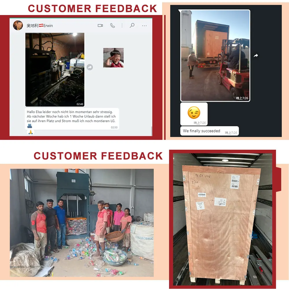 High Quality Metal Scrap Baler Waste Cardboard Press Automatic Baler Compactor Machine for Sale