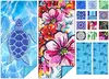 2 pcs turtle floral