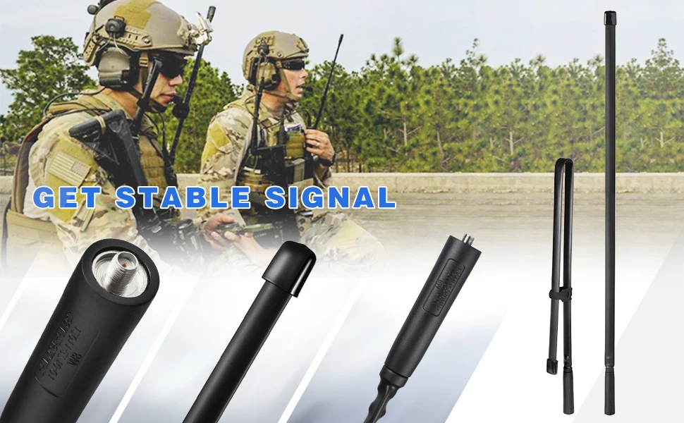 12011-2710-01 Superbat VHF UHF Antenna - Foldable & Tactical